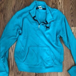 PINK quarter zip sweat shirt